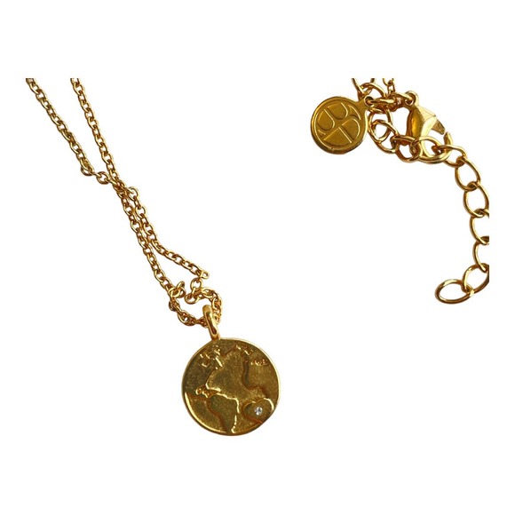 Minimalist Golden Globe World Necklace with Diamond Rhinestone - Picture 5 of 5